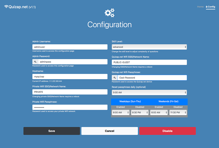 Configuration